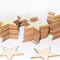 200 Pcs Small Wooden Stars – 1 Inch Unfinished Wood Cutouts for Crafts, Ornaments, Wooden Flags & DIY Art Projects